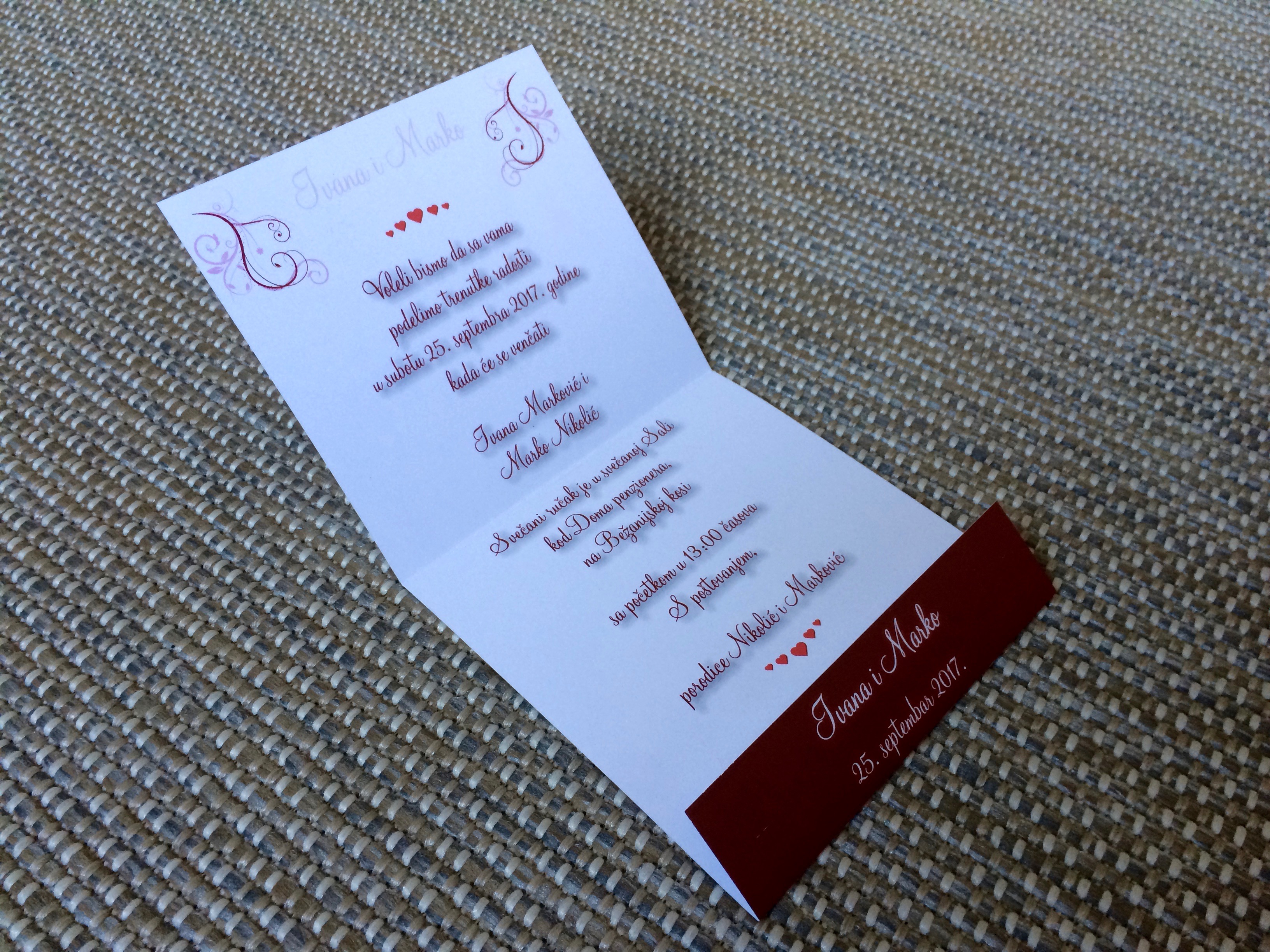 Pozivnice za venčanja - Beoprint štamparija