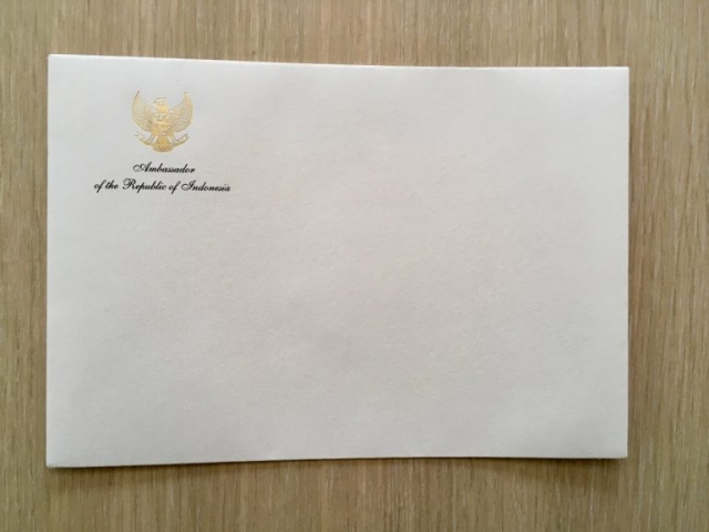 Koverta sa zlatotiskom na rebrastom papiru - Beoprint štamparija Beograd